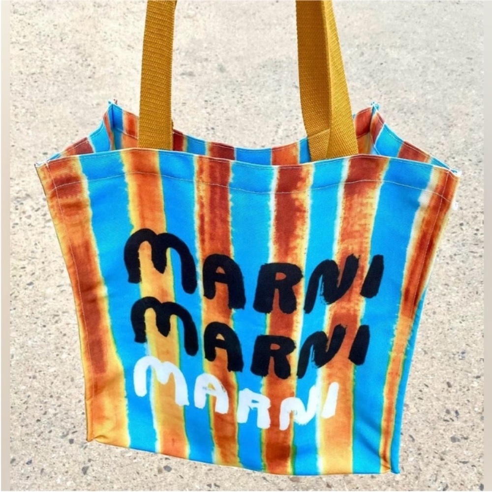 Marni gift Striped shopping Bag